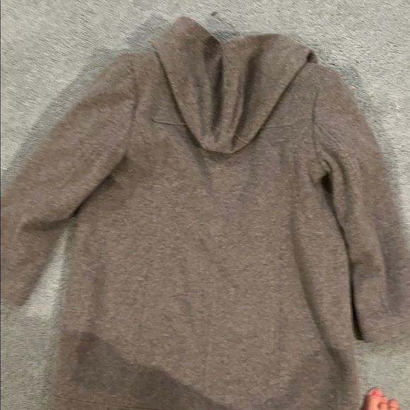 L.L. Bean Women's Charcoal Toggle Pea Coat - Picture 4 of 5